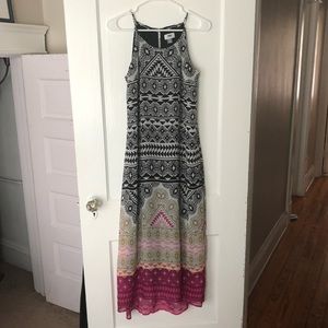 Printed Multi Color Maxi Dress
